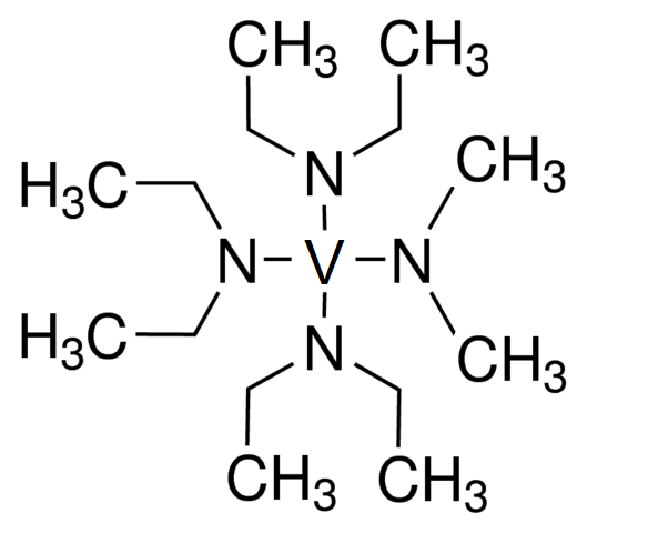 Tris(diethylamino)vanadium(dimethylamino) Chemical Structure